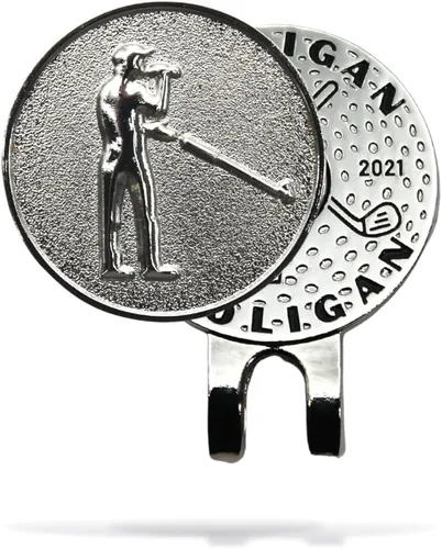 Miniatura 46 de MULLIGAN HOOLIGAN® Marcador de pelota de golf + clip magnético para sombrero Esmalte de alta calidad Regalo divertido para los amantes del golf