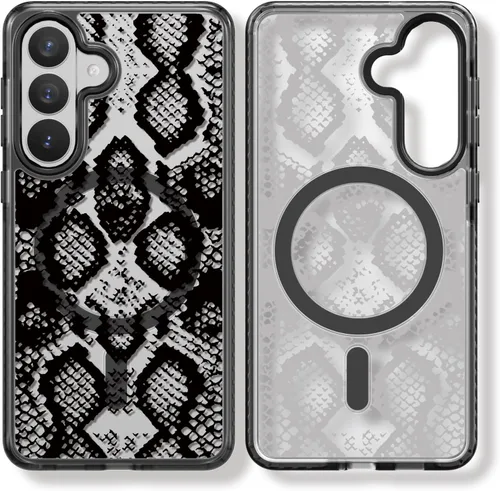 Miniatura 128 de Rosarnnah Funda compatible con Samsung Galaxy S24 Ultra, bonita estética, a la moda, divertida funda con estampado de gatito y gato, duradera a