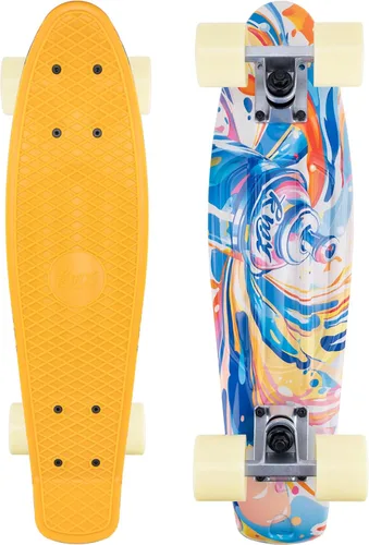 Miniatura 10 de Patineta KMX 55.8 y 68.5 cm, tabla mini cruiser clásica para niños, niñas, estudiantes, adultos, adolescentes, tabla mini cruiser para principiantes