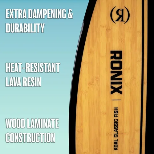 Miniatura 4 de Ronix Koal Classic Fish Wakesurf Board for All Levels Versatile Forgiving Surf-Style Board with Tool-Free Fin-S System & Swallowtail Best for