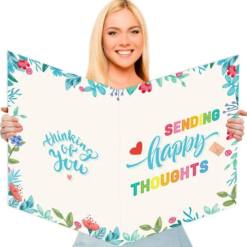 Miniatura 14 de Tarjeta de felicitación de despedida jumbo de color negro y dorado, grande, con texto en inglés "We Will Miss You", tarjetas para firmar tarjeta