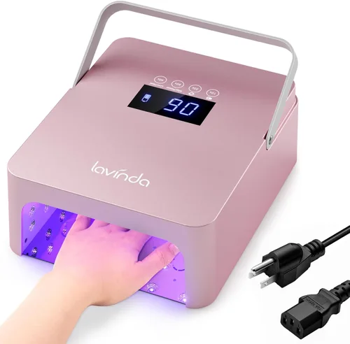 Miniatura 8 de Lavinda Luz UV para Uñas de Gel, Lámpara de Uñas UV LED Profesional 2X Más Rápida Curado Secador de Uñas Luz de Uñas Compatible con Todos los Tipos