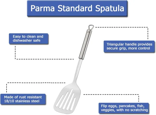 Miniatura 3 de Küchenprofi Parma Espátula / Turner, 13.5", Plata