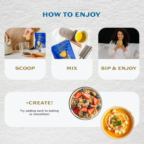 Miniatura 6 de Earth Echo Paquete revitalizante y Nightcap – Colágeno hidrolizado con vitamina C y ácido hialurónico para piel radiante – Leche dorada orgánica