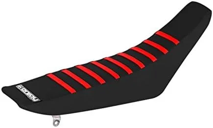 Miniatura 5 de Enjoy Mfg Funda de asiento compatible con Honda 2004-2009 CRF 250 CRF250 - All Black/Black Ribs #53