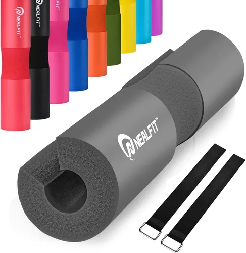 Miniatura 18 de NEALFIT Almohadilla para Barra de Pesos para Sentadillas—Almohadilla para Barra de Pesos—Ideal para Levantamiento de Pesas, Estocadas y Empujes