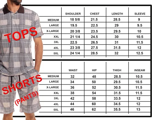 Miniatura 3 de STACY ADAM'S MODA PARA HOMBRE DE 2 PIEZAS CONJUNTO CORTO CASUAL
