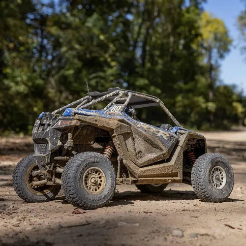 Miniatura 4 de Losi Camión RC 1/10 RZR Rey 4 ruedas Tracción sin escobillas Batería lista para funcionar y cargador no incluidos Polaris LOS03029T1 Camiones