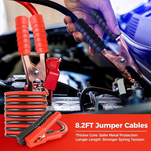 Miniatura 3 de Sailnovo - Kit de emergencia para automóvil de 20 piezas con cables de puente, kit de emergencia de seguridad en carretera para vehículos, camiones