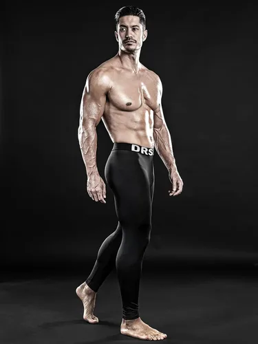 Miniatura 4 de DRSKIN Paquete de 5, 4, 3 o 1 pantalón de compresión para hombre, leggings deportivos, capa base, correr, atletismo, entrenamiento, activo