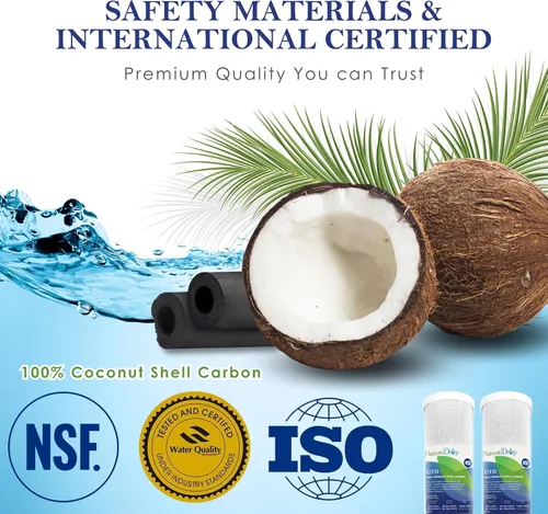 Miniatura 3 de Juego de filtros de repuesto para agua potable NSF Certificado de 5 etapas de ósmosis inversa RO, membrana RO de 100 GPD, filtro en línea estándar