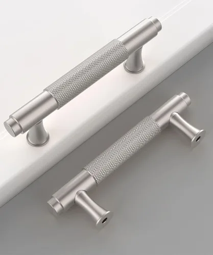 Miniatura 38 de Paquete de 10 tiradores dorados de 5 pulgadas (128 mm) para armarios con estrías, tiradores para cajones de cocina, herrajes para armarios