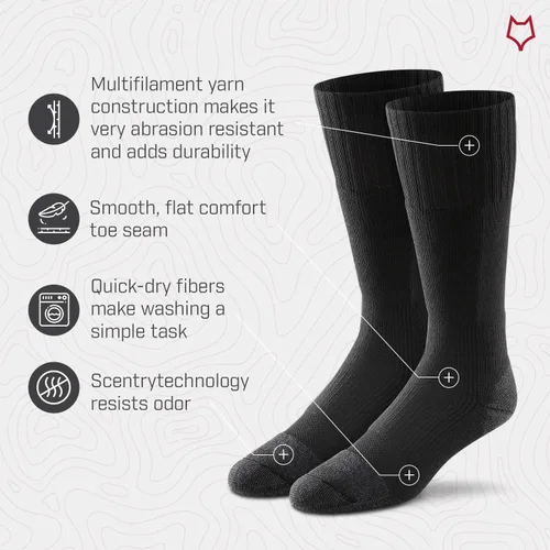 Miniatura 4 de FoxRiver Men's Wick Dry Maximum Medium-Weight Military Mid-Calf Socks