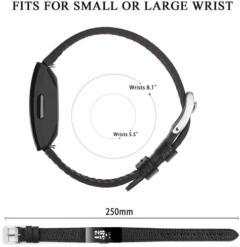 Miniatura 4 de Correas de cuero genuino compatibles con Fitbit Inspire 3/Inspire 2/Inspire HR/Inspire, correas deportivas suaves ajustables de repuesto