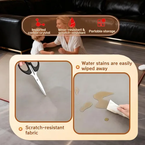 Miniatura 6 de Heated Floor Rug, Waterproof Heated Floor Mat, Electric Heated Area Rug, Large Heated Area Rugs, Indoor Floor Heater, Timer Fast Heating Adjustment