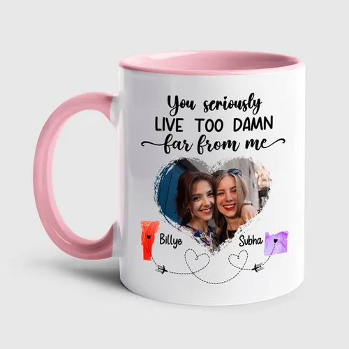Miniatura 21 de Taza de café con texto en inglés "Besties There Are Friends That Become Family", tazas personalizadas para mejores amigas para mujeres, elige