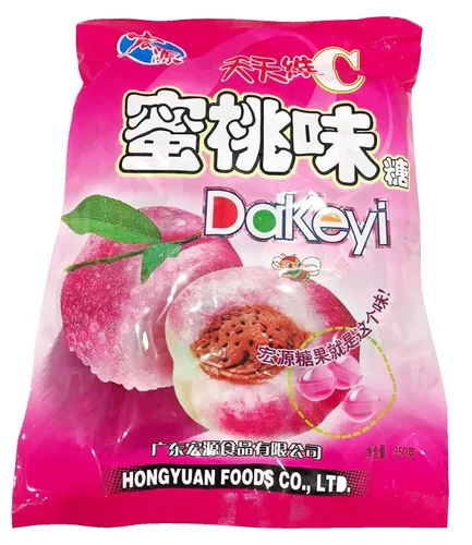 Miniatura 2 de Hongyuan Dakeyi - Caramelos duros (melocotón, 2 unidades)