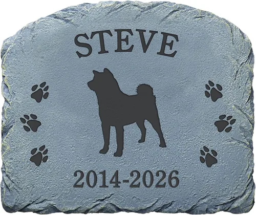Miniatura 25 de Let's Make Memories Piedra conmemorativa personalizada para mascotas Forever Friend - Perro - Marcador de jardín de condolencias Perro - Angel