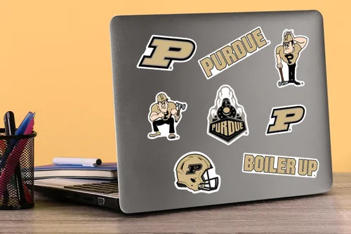 Miniatura 4 de Universidad de Purdue Paquete Variado de 50 Calcomanías Grandes de Vinilo de Lujo - Laptop, Botella de Agua, Scrapbooking, Tableta, Monopatín
