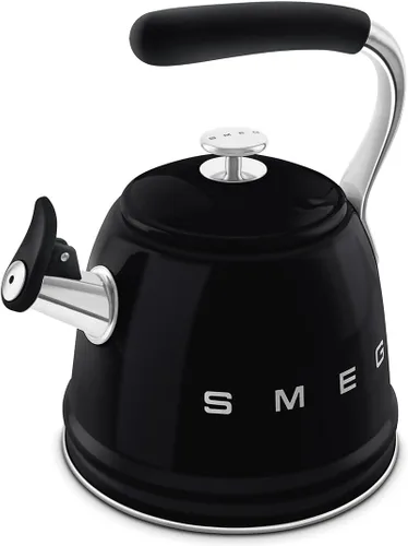 Miniatura 6 de Smeg Tetera silbante Retro para estufa – 2.4L (Negro)