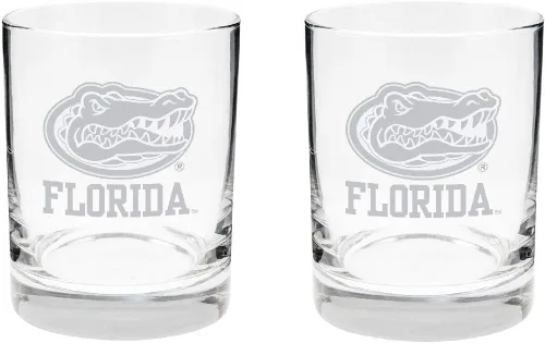 Miniatura 25 de Texas A&M Aggies - Juego de 2 vasos (2 caras), acabado satinado, roca (o whisky)