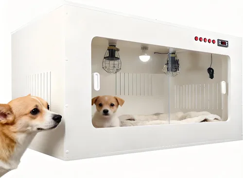 Caja de cría de mascotas recién nacidas, incubadora de cachorros con calefacción, guardería grande para criar mascotas, caja inteligente de crianza