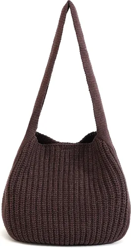 Miniatura 81 de ENBEI Bolsos de hombro para mujer Bolsos de ganchillo Bolso de punto grande Bolso de mano estético para la escuela lindo Bolsas de mano Bolsa