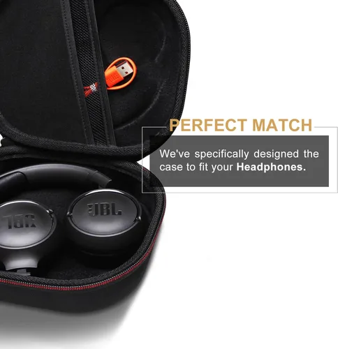 Miniatura 3 de LTGEM - Funda compatible con auriculares JBL Tune 510BT 520BT 500BT 570BT 660NC 710BT 720BT 770NC y Live 460NC 660NC 670NC 770NC 760NC, negro