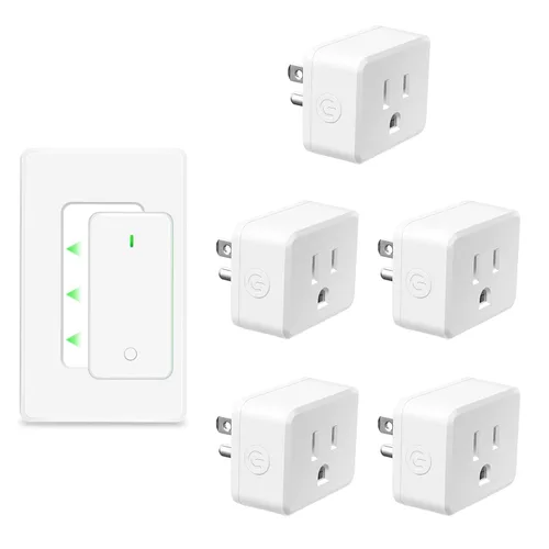 Miniatura 65 de NineLeaf Interruptor de salida remoto inalámbrico, interruptor de lámpara remoto, interruptor decorativo de enchufe de luz de encendido y apagado