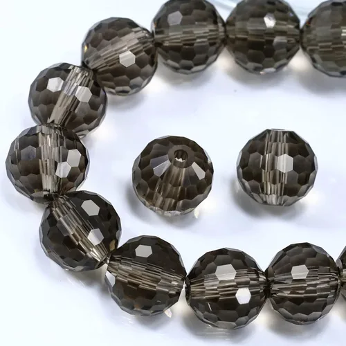 Miniatura 15 de Dowarm 150 PIEZAS Cuentas de cristal de vidrio redondas de 6 mm para hacer joyas, cuentas facetadas de cristal rondelle espaciadoras de color azul