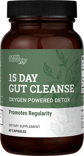 Detox de limpieza intestinal de 15 días para mujeres y hombres - Ingredientes veganos y sin GMO para la pérdida de cintura y alivio del