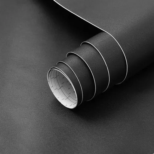 Miniatura 11 de Arthome - Papel de contacto blanco de 17 x 393 pulgadas, papel tapiz autoadhesivo de vinilo impermeable de PVC, a prueba de aceite, papel de vinilo