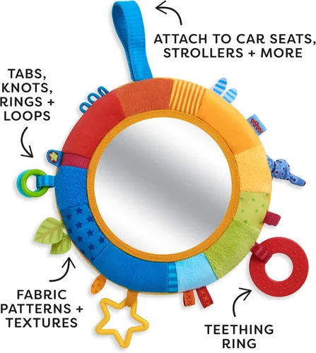 Miniatura 2 de HABA Rainbow Baby Mirror for Tummy Time - Developmental Infant Toy for 6-24 Months - Sensory Toy for Baby Gifts 6 Months and Up