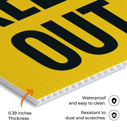 Miniatura 3 de OSHA Caution Area Under Construction Keep Out Sidewalk Sign Kit, 10x16 Inches, Replacement Panels (2 Pack) Thick HDPS Plastic, Made in USA by Sigo