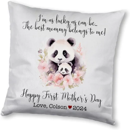 Miniatura 11 de Generic Panda, funda de almohada personalizada para el primer día de la madre, funda de almohada personalizada para el día de la madre, regalo