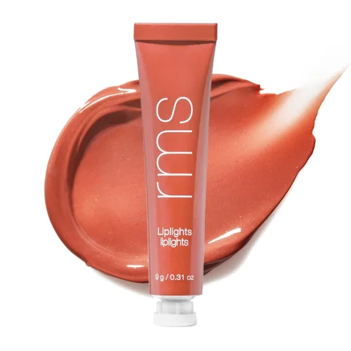 Miniatura 9 de RMS Beauty Liplights Cream Lip Gloss - Bálsamo labial voluminoso y tinte labial híbrido - Hidratante para labios con manteca de karité y aceite