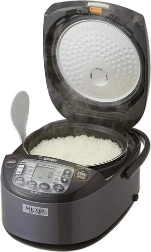 Miniatura 2 de Zojirushi NL-GAC10BM 5.5 tazas (sin cocinar) Umami Micom Arrocera y calentador (Negro Metálico)