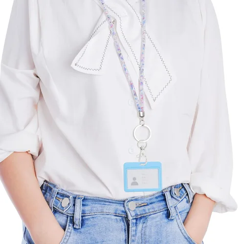 Miniatura 7 de cnomg 50 piezas de cierres giratorios para lanyard con mosquetón, cnomg cierre giratorio de lanyard de metal con broche en forma de pinza de Plateado