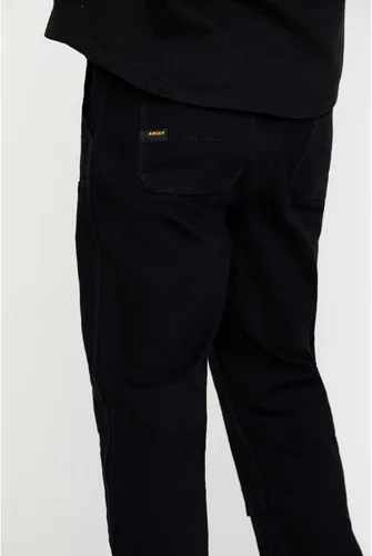 Miniatura 4 de ARIAT Rebar M4 Relaxed Durastretch Made Tough Double Front Stackable - Pantalón de pierna recta para hombre