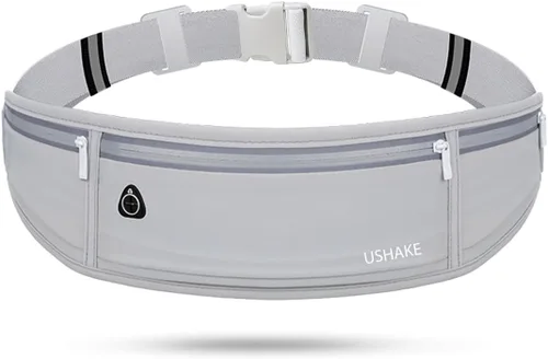 Miniatura 9 de USHAKE Cinturón Delgado para Correr, Riñonera de Entrenamiento para Hombres y Mujeres, Paquete de Cintura para Ejercicio con Soporte para iPhone
