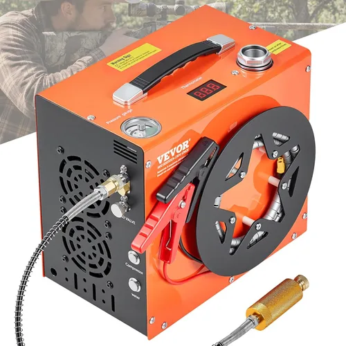 VEVOR Compresor de aire PCP, compresor de pistola de aire PCP portátil de 4500 PSI/30 Mpa, sistema de refrigeración de agua y ventilador integrado,
