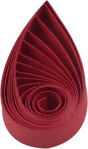 Pestal - Tiras de papel de filigrana en tono rosa de 0.197 in para manualidades, tiras de papel de origami de un solo color, tiras de filigrana de