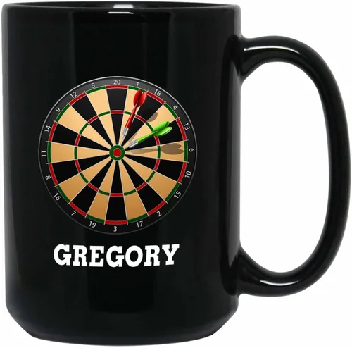 Miniatura 15 de Taza de café de fútbol personalizada con nombre, regalos para hombres, mujeres, amantes del fútbol, taza de cerámica negra personalizada de 11 onzas