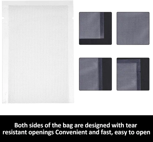 Miniatura 7 de Jeffdad 100 bolsas gruesas selladoras al vacío, bolsas selladoras al vacío pequeñas de 2.7 x 3.9 pulgadas para almacenamiento de alimentos, bolsas
