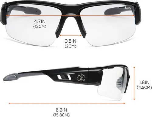 Miniatura 7 de Ergodyne Skullerz DAGR - Gafas de seguridad antiarañazos, antivaho y ANSI z87.1