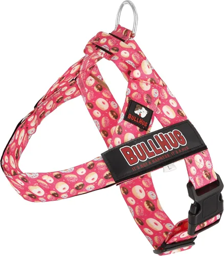Miniatura 52 de BULLHUG Arnés ajustable para perro, sin tirones, sin estrangulamiento, para bulldogs ingleses, bulldogs franceses, pugs y razas de pecho ancho