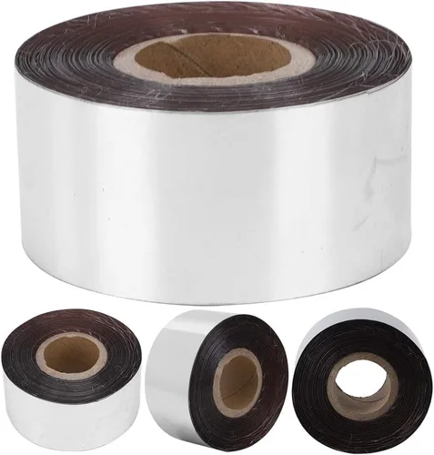 Miniatura 10 de Papel de aluminio de estampado en caliente con 1.2 x 400 pies, papel de estampado en caliente para máquina de bronceado de cuero, transferencia