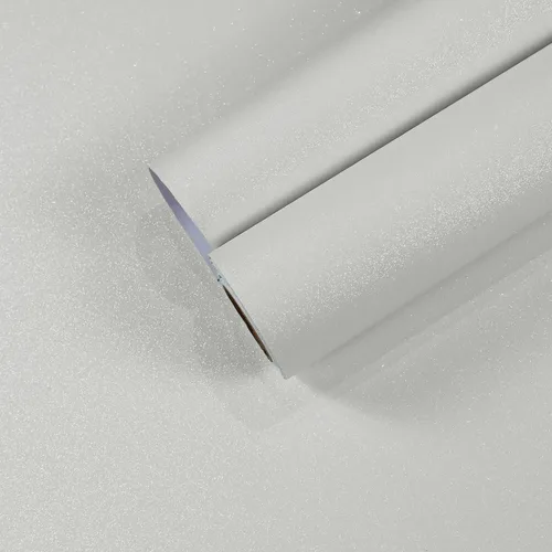 Miniatura 19 de CHIHUT Papel tapiz iridiscente con purpurina blanco hueso que se despega y pega, brillante, autoadhesivo removible, rollo de tela decorativa