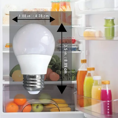 Miniatura 2 de Luz fría de 3 vatios para refrigeradores Whirlpool, equivalente a 40 W, 120 V E26 blanco frío 6000 K, bombillas A15 de ahorro de energía, paquete
