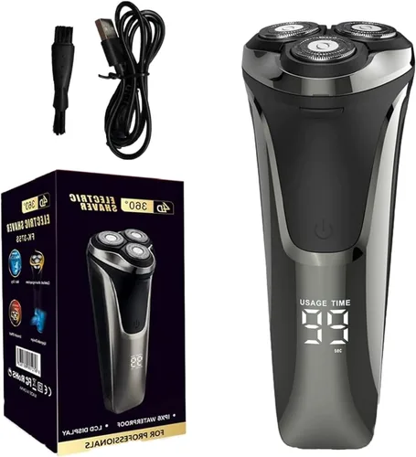 Snapbuy - Maquinilla de afeitar eléctrica para hombres, Snapbuy Pro of Father, afeitadoras eléctricas para hombres, afeitadora inalámbrica Negro